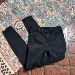 J Brand black Alana high rise cropped denim jeans